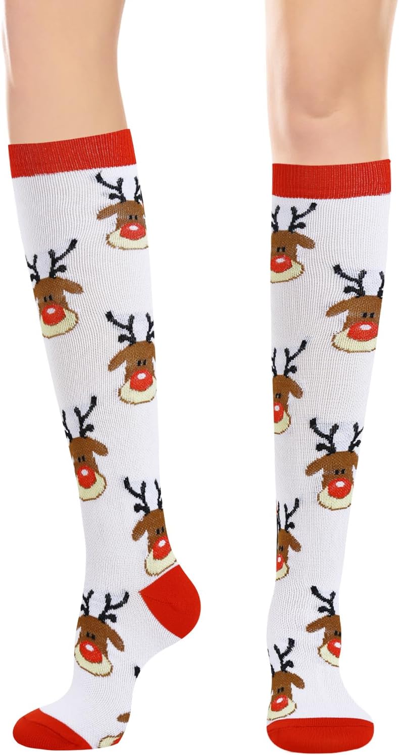 YOYOU Compression Socks for Women and Men, Knee High Support Socks for Nurse, Pregnant, Travel Flight, Athletic