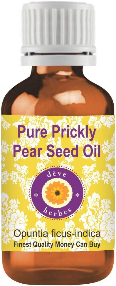 Deve Herbes Prickly Pear Seed Oil (Opuntia ficus-Indica) | Infused | Pure | Non-Sticky | Lightweight | For Facial Care | Men & Women | 15ml (0.50 oz)