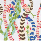 Caspari Serpentine White Boxed Cocktail Napkins - 40 Per Box
