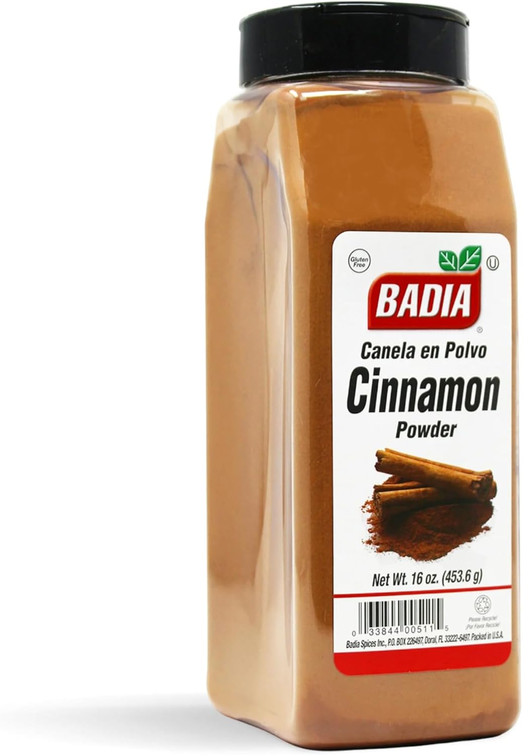 Badia Cinnamon Powder 16 oz – Sweet and Aromatic Ground Cinnamon Spice, Warm Flavor with a Smooth Finish