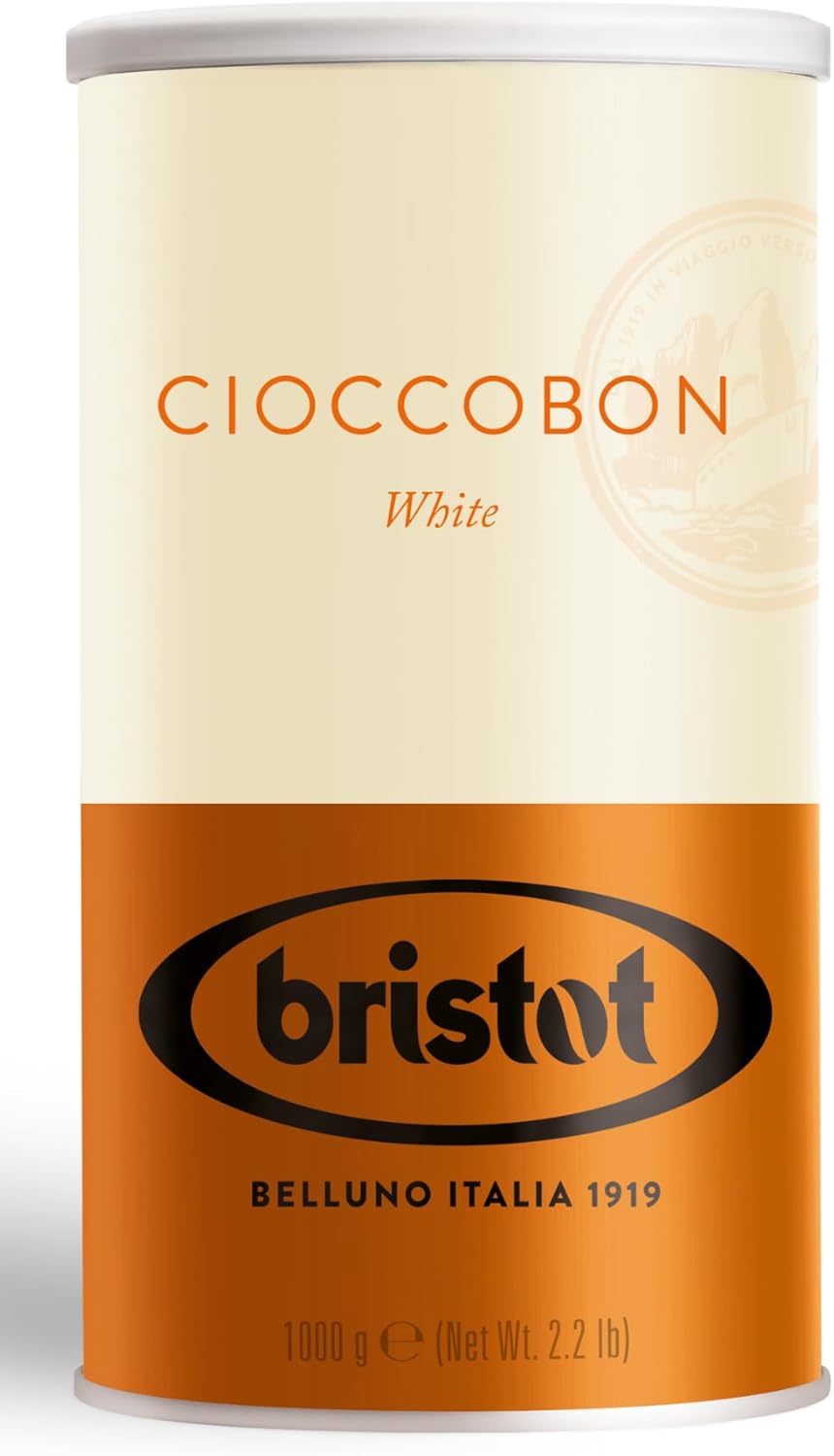 Bristot Cioccobon White Hot Chocolate Mix – Premium Italian Drinking Chocolate – 2.2 lbs (1kg)