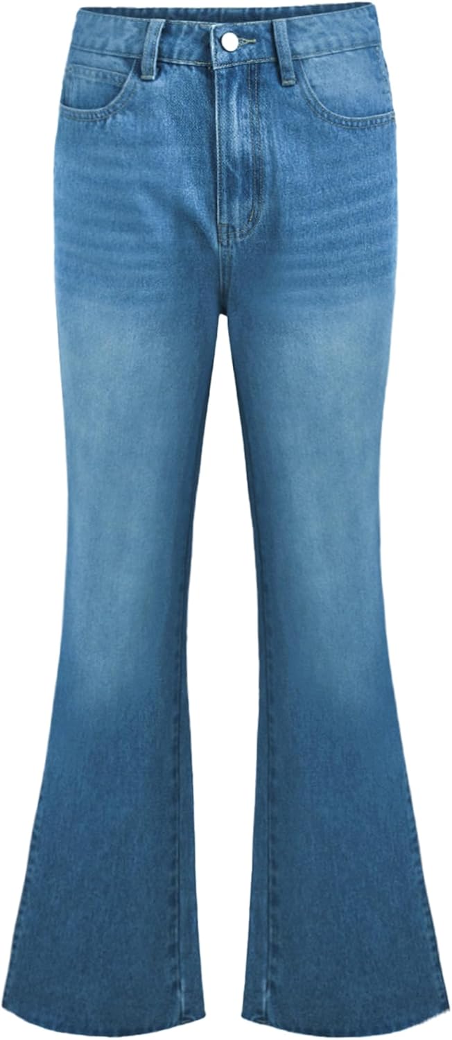 Men's Vintage Jeans Bell Bottom Pants Retro 70s 60s Outfits Flared Jeans Comfortable Stretch Fit for Disco Party