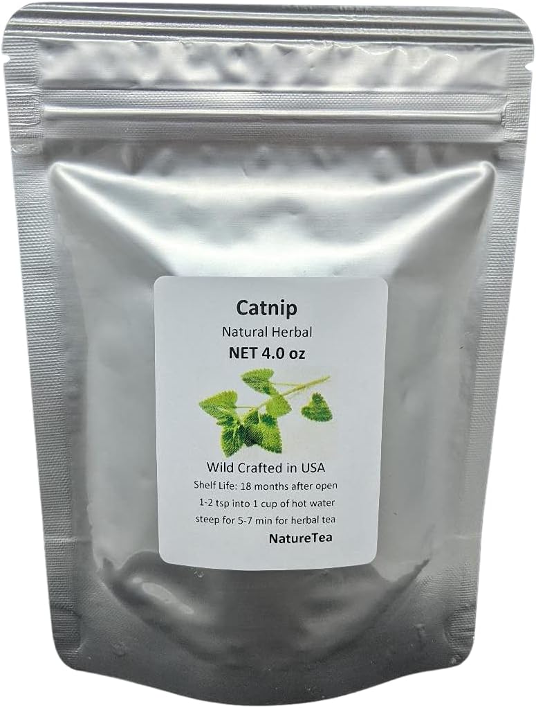Catnip - Dried Nepeta cataria Loose Leaf/Buds by Nature Tea (1 oz)
