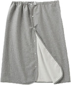 Yodilala Unisex Full Open Adult Diaper Skirt, Waterproof, Adjustable, Reusable Incontinence for Adults, Elderly, Children(Grey,XXL)