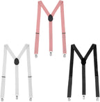 3PCS Thin Y Back Ladies Suspenders, Women Suspenders Hidden for Women Pants Under Clothes, Adjustable for Jeans Undergarment