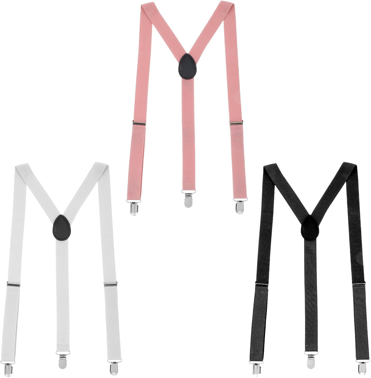 3PCS Thin Y Back Ladies Suspenders, Women Suspenders Hidden for Women Pants Under Clothes, Adjustable for Jeans Undergarment