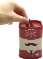 Razor Blade Disposal Container - Large Capacity Safety Blade Bank for Used Double Edge Safety Razors - Detachable Disposal Case with Beard Pattern for Barber Shops & Home, Reusable & Recyclable (Red)