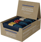 Blueprint Bryan Johnson Macadamia Nut Protein Bars – Variety Pack Protein Bars - Lemon, White Cocoa & Raspberry – Vegan, Low Sugar, Keto-Friendly Snacks – Non-GMO, Raw Nut Bar– 9g Protein – 12 Pack
