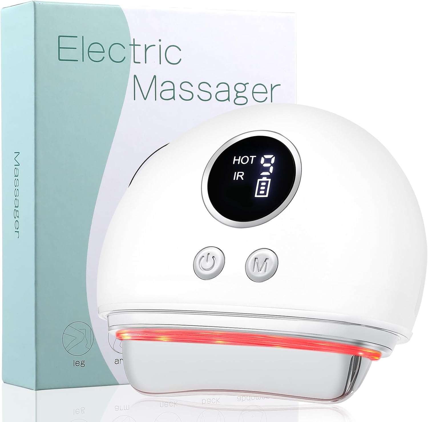 Electric Fascia Blaster & Muscle Scraper Tool with Heating and Vibration - for Deep Tissue,Myofascial Release,Gua Sha,and Trigger Point Massage for Pain Relief & Recovery