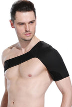 Unisex Adjustable Elastic Sport Pain Relief Single Shoulder Protector Brace Support Strap Wrap Belt Band Pad Back Brace,right