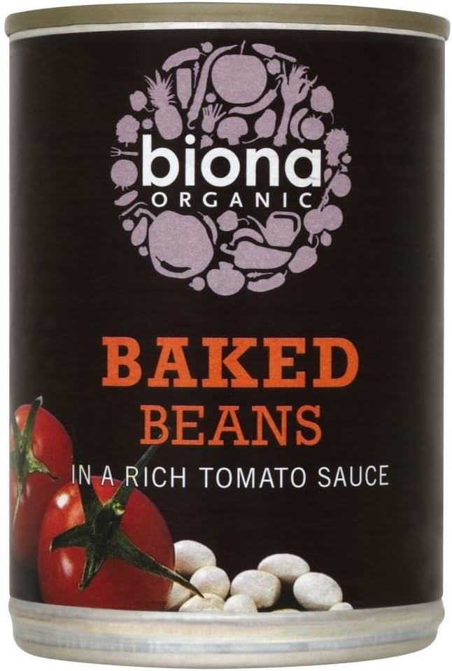 Biona Organic Baked Beans in a Rich Tomato Sauce (400g) - Pack of 6