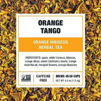 Tiesta Tea - Orange Tango, Loose Leaf, Orange Hibiscus Herbal Tea, Premium Non-Caffeinated Fruit Blend, Makes Hot or Iced & Up to 50 Cups, 4oz Refillable Tin