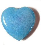 1PC Small 20mm Blue Aquamarine Carved Heart Polished Natural Sparkling Beryl Gemstone Crystal Mineral Specimen - China