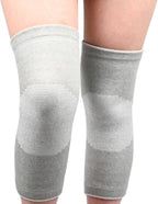 One Compress Premium Bamboo Knee Sleeve, Knee Braces for Men and Women, Ideal for Running, Hiking, and Daily Wear (Gray,L (140-180))