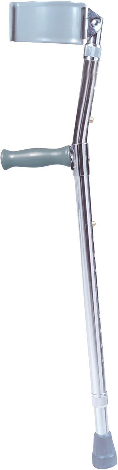Drive Medical Forearm Crutch, Gray, Tall Adult