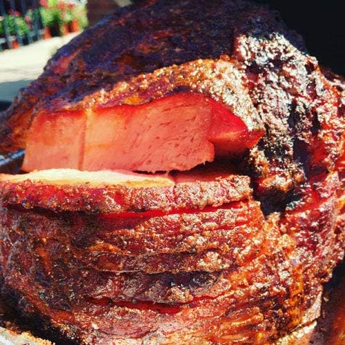 SuckleBusters Texas Pecan BBQ Rub: Super Sweet & Smoky Flavor, Bright Red Color, Authentic Texas BBQ Rub for Pork and Chicken, Gluten-Free, No MSG Shaker (12oz)