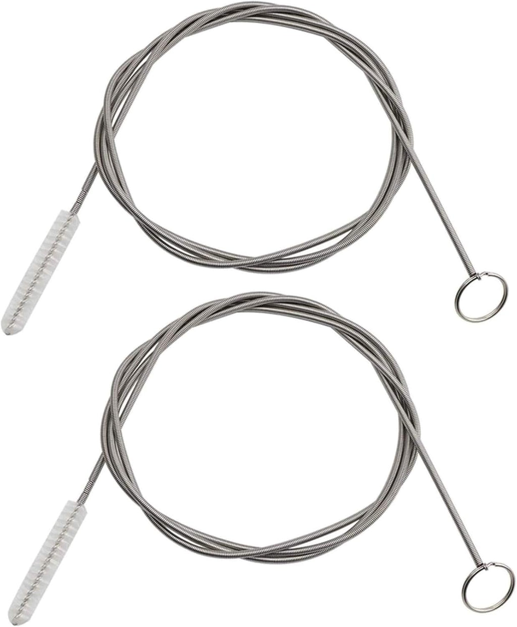 2 Pack 60 Inch Long Flexible Tube Cleaning Brush, Stainless Steel and Nylon Bristles, Suitable for Home Kitchen, Fish Tank, Water Pump Accessories, and More