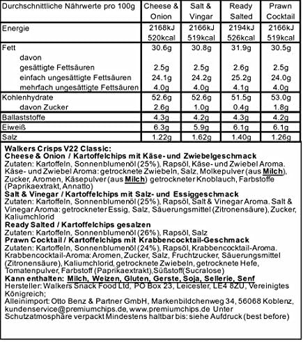Walkers Variety Crisps 40 Box