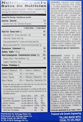 Pop-Tarts Frosted Blueberry Toaster Pastries (1 Pack) 29.3 OZ
