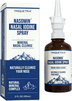 Virexa Nasomin Limpieza Nnasal Con Yodo,Herbia Nasal Iodine Spray,150+ Doses,Natural Mineral Formula,Daily Nasal Cleansing,Suitable for Dry Air & Travel