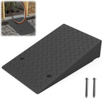 Rubber Threshold Ramp 5.12 Inch Rise, Wheelchair Rubber Door Ramp with Non-Slip Surface, Home Step Ramp with Channel for Wheelchairs/Cars/Scooters (1PCS, 2200LBs Loading)
