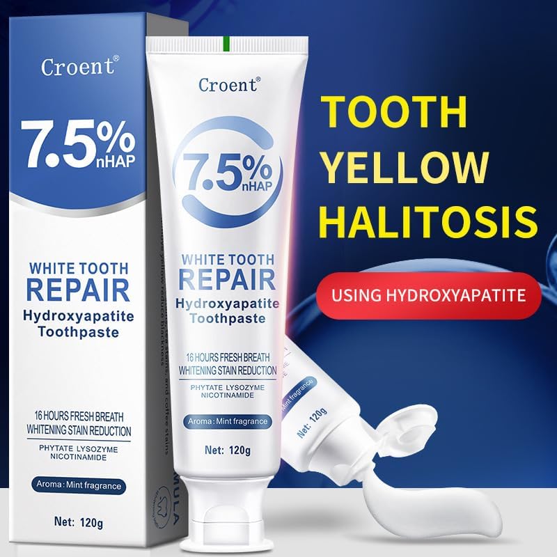 Hydroxyapatite Toothpaste,Gentle and Effective Formula Fresh Breath for Enamel Protection and Tooth Strengthening Oral Health. ﻿ (1)