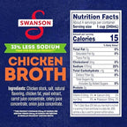 SWANSON S Natural Goodness Lower Sodium Chicken Broth, 32 oz Carton