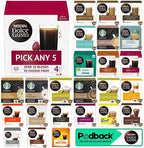 Nescafe Dolce Gusto Coffee, Tea, Chocolate Pods. Pick Any 5 Packs from 40+ Blends Inc: Decaf, Caramel, Cappuccino, Latte, Mocha, Espresso, Skinny, Nesquik, Cafe Au Lait, Vanilla