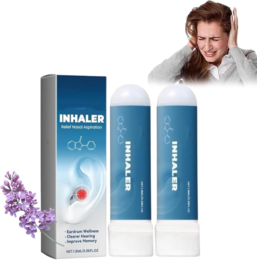 Tinnitus Inhaler, Relief for Ringing Ears, Tinnitus Relief for Ringing Ears, Instant Tinnitus Relief Nasal Inhaler (2pcs)