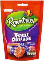 Original Rowntrees Fruit Pastilles Strawberry Blackcurrant Pouch Bag Imported From The UK England