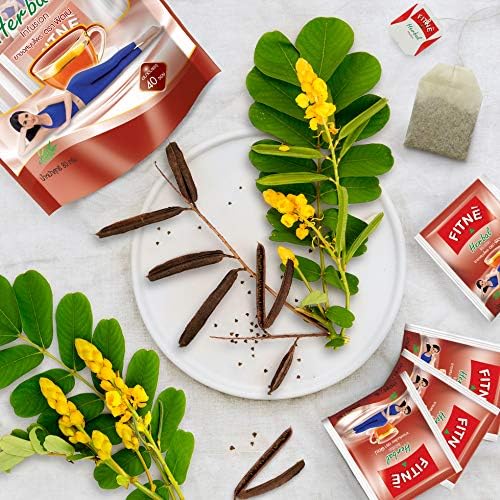 FITNÈ Original Herbal Tea Senna Infusion Healthy Wellness Beverage Natural Gentle Detox Cleanse No Calories Caffeine Free, 80 Tea Bags