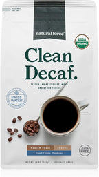 Natural Force Organic Mold Free Coffee, High CGA Coffee, Mycotoxin Free, Low Acidity, Incredible Taste & Aroma, Ground Swiss Water Decaf Medium Roast, 10 oz