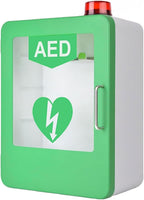 Wall-Mounted Cardiac Defibrillation Alarm Box,AED Defibrillator Storage Cabinet with Light and Alarm Double Switch Control,First Aid Case,for Emergency Home Office Hospital Public Places