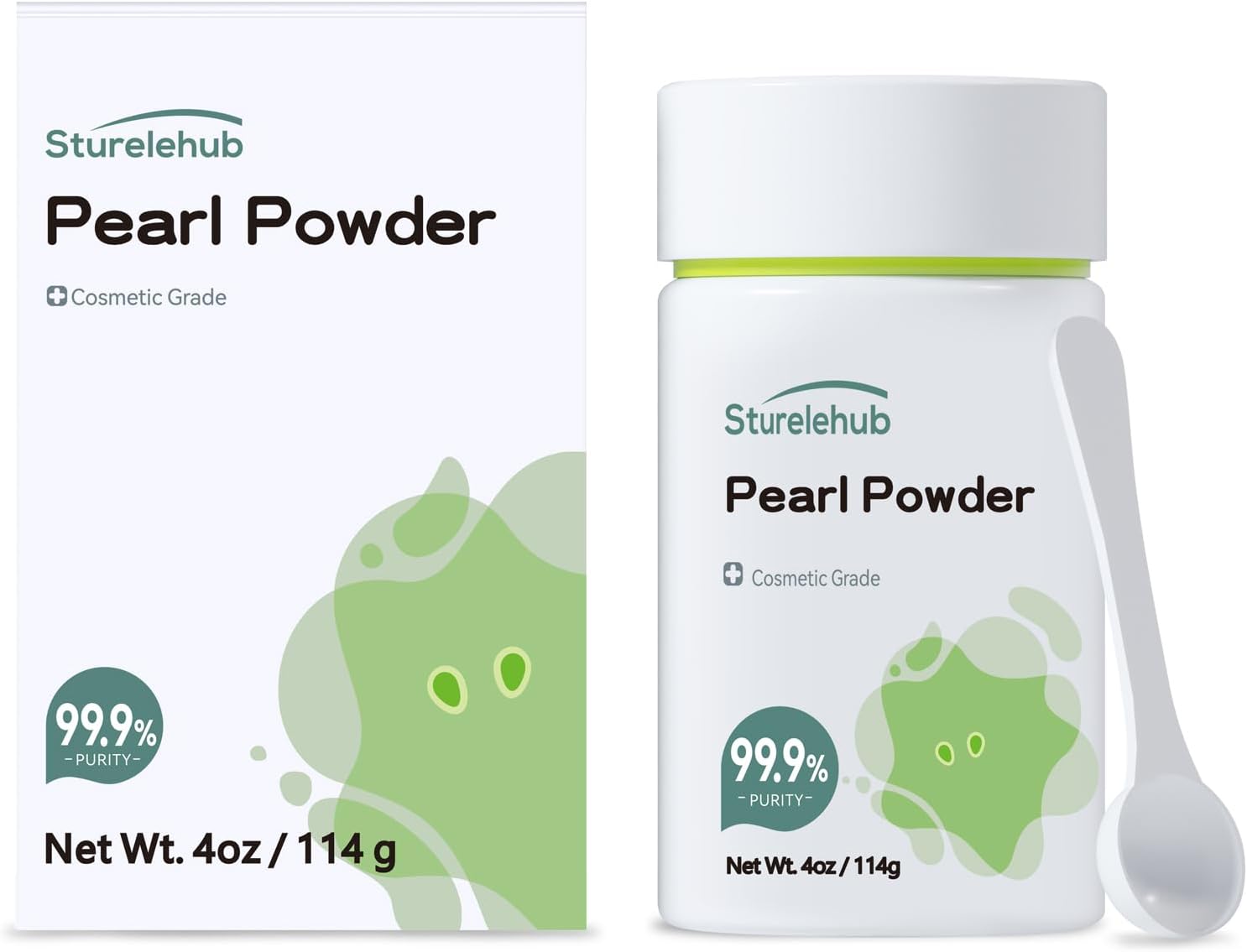 Pearl Powder Organic, for Face, 4OZ / 114g 99.9% Purity, Cosmetic Grade, For DIY Mask, Cream And Lotion, Organic Pearl Powder For Homemade Cosmetics