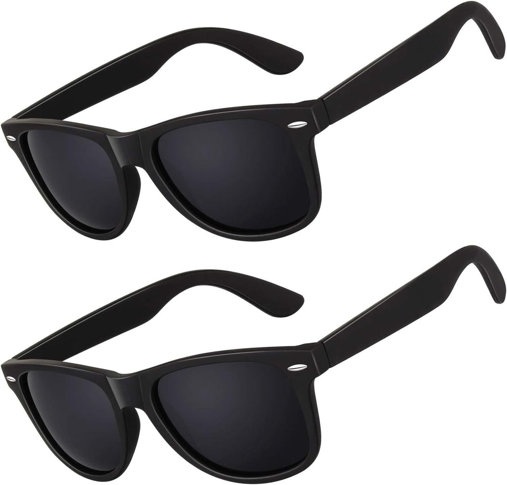 LINVO Polarized Sunglasses for Men Womens Driving Sun glasses Shades 80's Retro Style Design Square