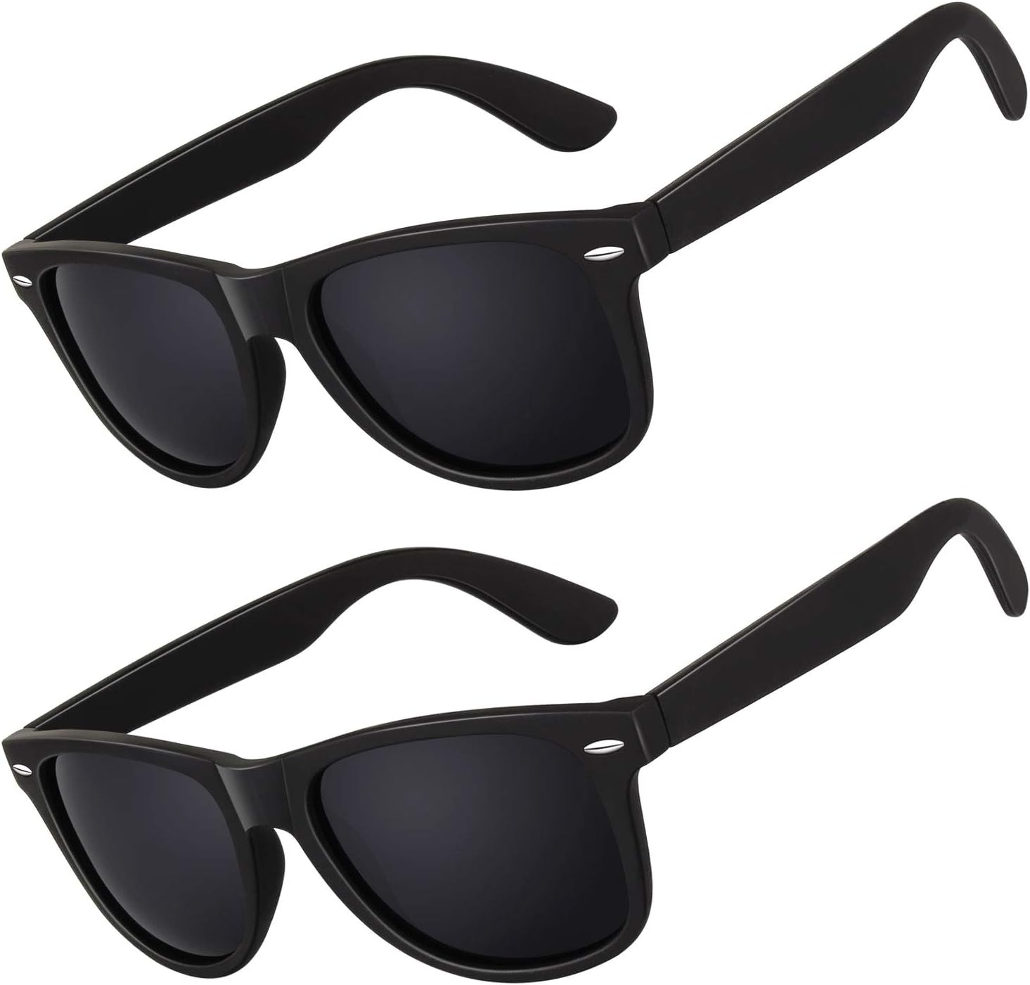 LINVO Polarized Sunglasses for Men Womens Driving Sun glasses Shades 80's Retro Style Design Square