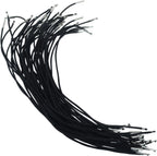 40 Pcs Elastic Barbed Cord, Stretch Round String with Metal Barbs for Mask Straps and Party Decorations（Black）