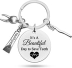 Dentist Gift Funny Dentist Keychain Dentist Gifts for Men Women Dental Hygienist Gift Dental Student Gift