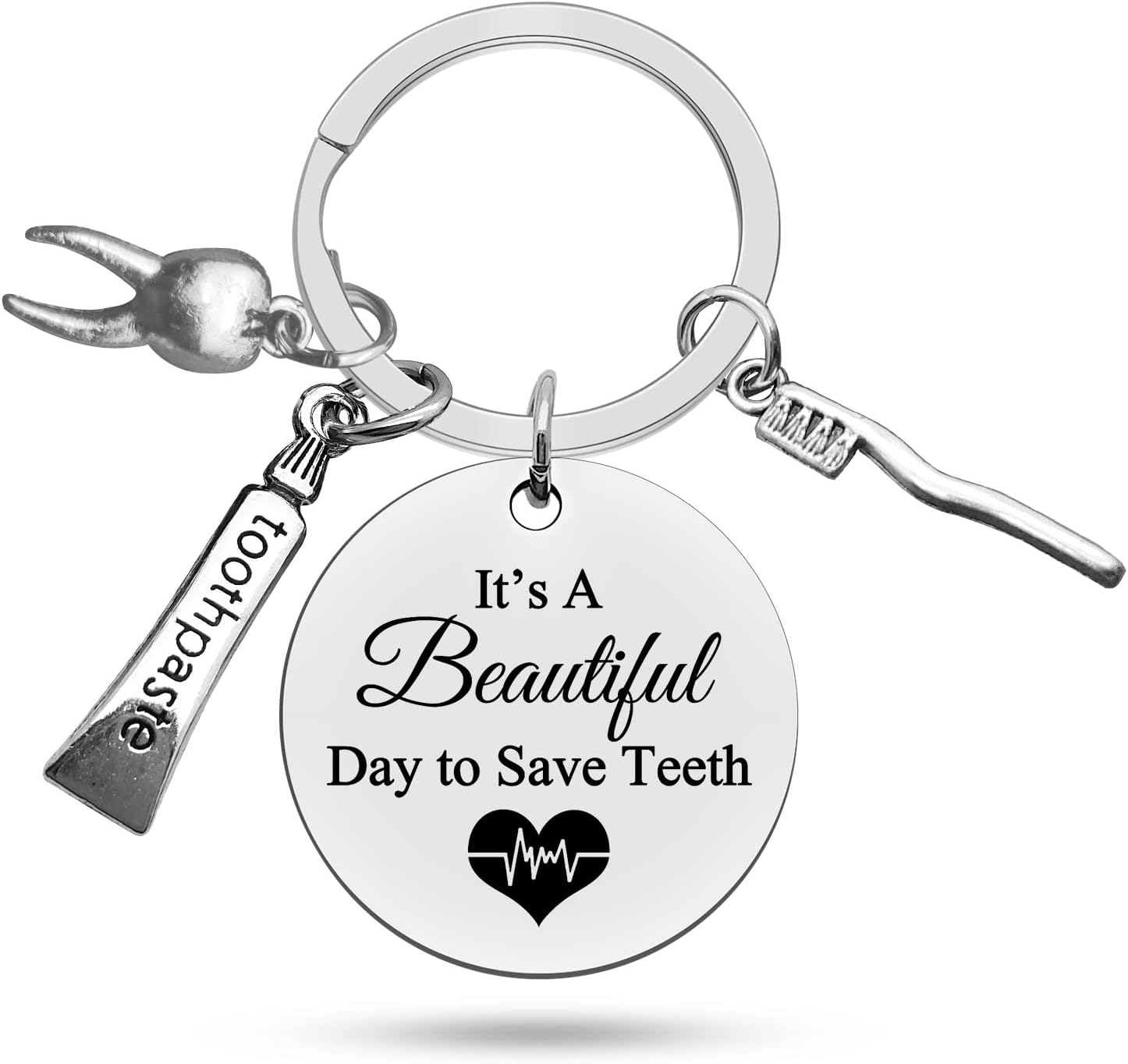 Dentist Gift Funny Dentist Keychain Dentist Gifts for Men Women Dental Hygienist Gift Dental Student Gift