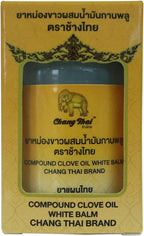 Chang Thai White Ointment Herbal Balm Massage Muscle Temporary Relief 50g