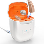 Rechargeable Hearing Aids for Seniors Moderate Severe Hearing Loss, 16-Channel Digital OTC Hearing Aid with Noise Reduction 3 Modes 8 Volume Control Auto-On/Off/Memory Long-Lasting Battery