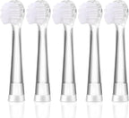 Baby Toothbrush Heads Compatible with Seago SG-513/SG-977/EK6, Compatible with Dada-Tech-BB1/977/K6, Compatible with Brush-Baby WildOnes/KIDZSONIC(8-18 Month)