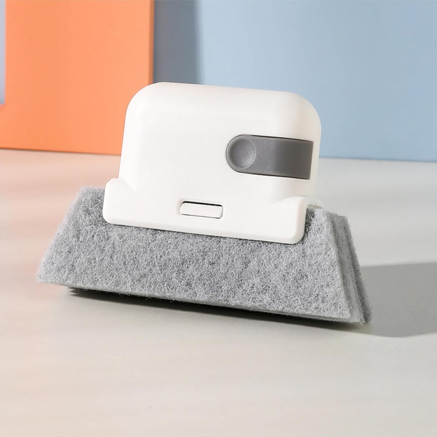 2 Pcs Window Track Cleaning Tool Sliding Door Track Cleaner Window Sill Groove Countertop Cleaning Brush Crevice Tool(White)