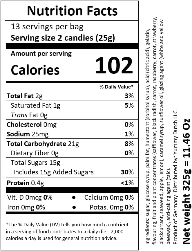 Chewy Candy | Maoam | MaoMix | Total Weight 11.46 ounce