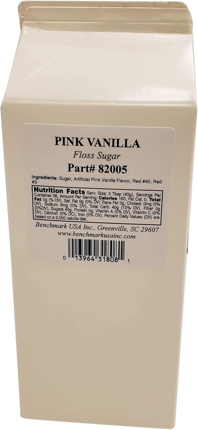 Benchmark USA 82005 Cotton Candy Floss, 3.25 lb., Pink Vanilla
