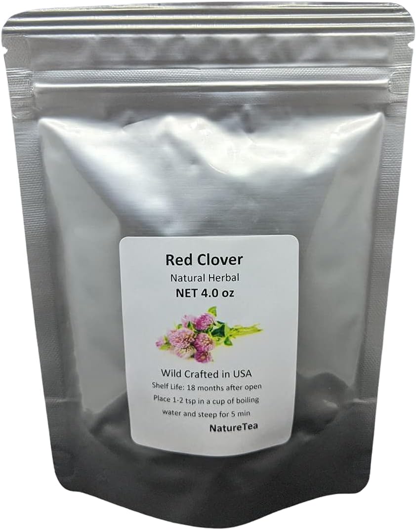 Red Clover Tops - Trifolium pratense Dried Whole Leaf/Flower by Nature Tea (2 oz)