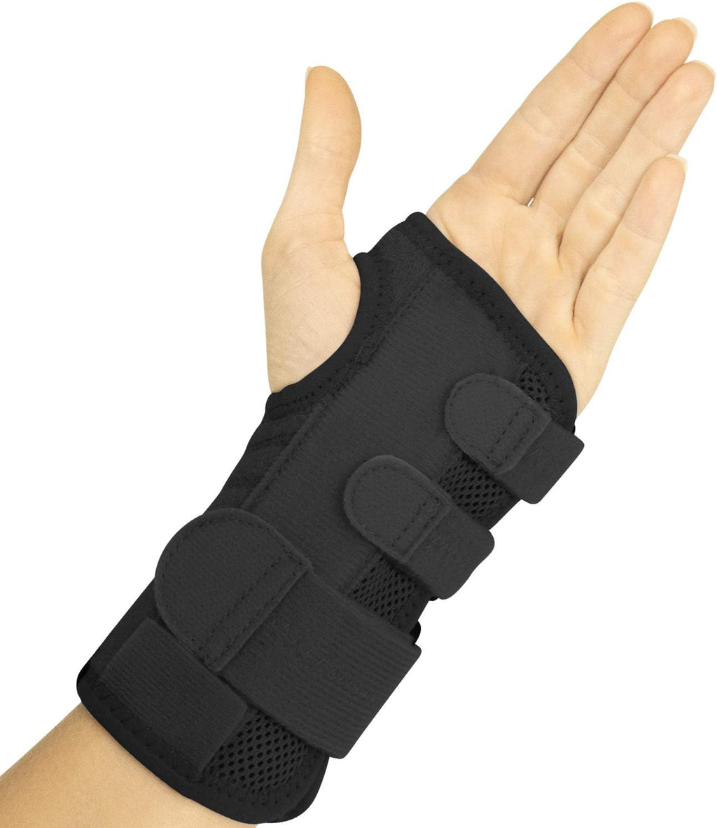 Vive Carpal Tunnel Wrist Brace with Splint for Left or Right Hand - Adjustable Night Wrist Support Splint Immobilizer for Men & Women - Cockup Brace for Arthritis, Tendonitis, Sprain, Injuries & Pain