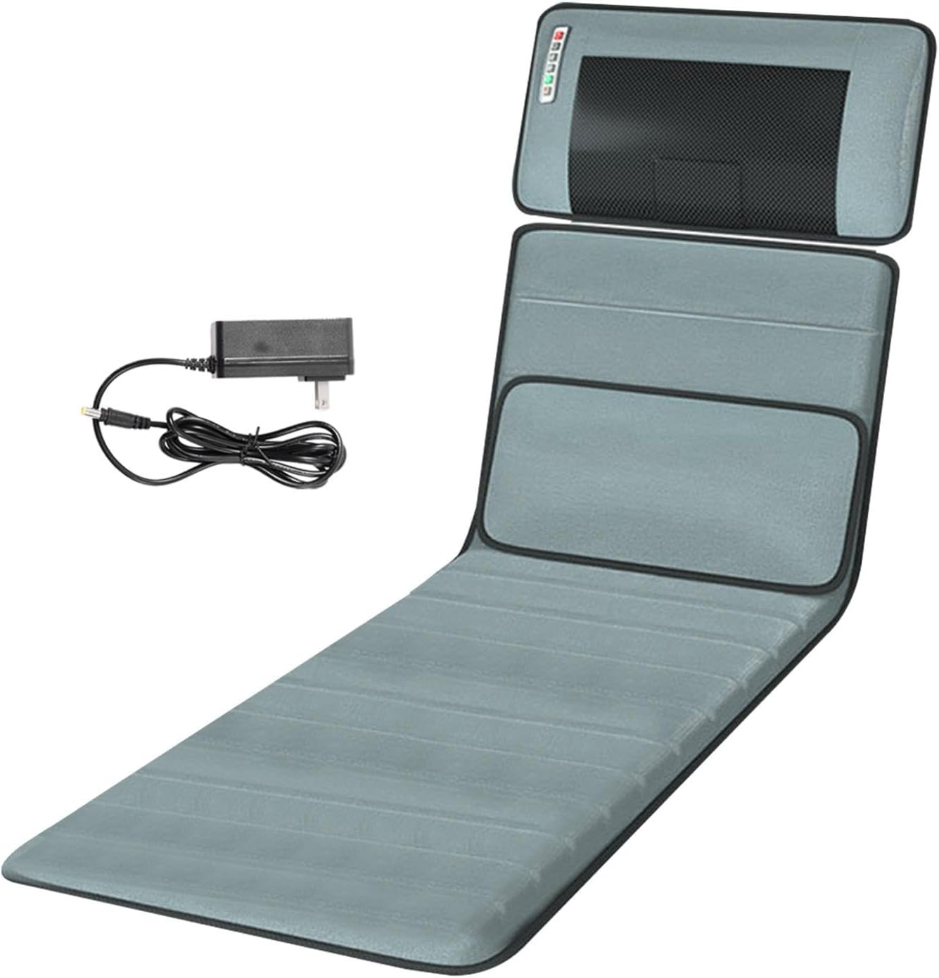 Full Body Massage Mat with Heat | 3D Lumbar Traction & Relaxation | Shiatsus Neck Massager with Massage Points | Electric Massage Pad with Timer | Body Stretching & Circulation fit 1.4 m-9.m