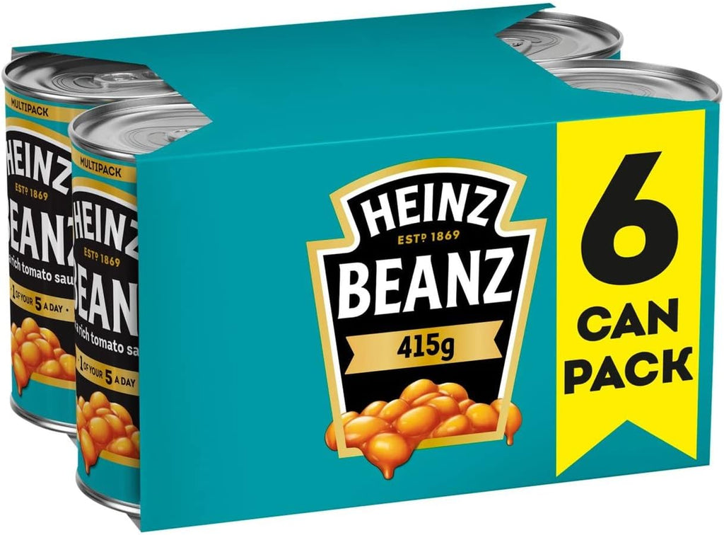 Heinz Baked Beanz, 415 g (Pack of 6)