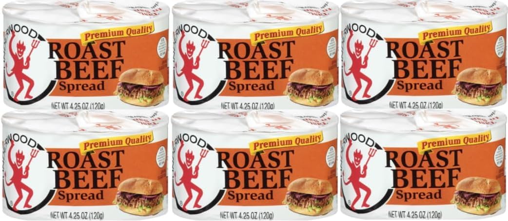 (Pack Of 6) Cans Roast Beef Spread 4.25 oz.